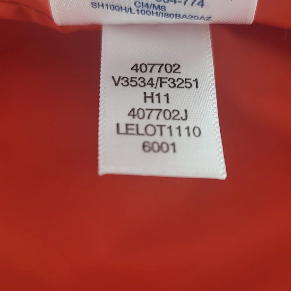 Lands End Orange Down Puffer Vest Jacket XL - Picture 8 of 8